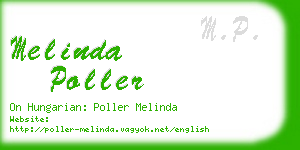 melinda poller business card